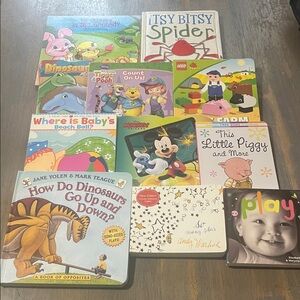 CHILDREN’S  BOARD BOOKS LOT OF 11 KIDS BOOKS LEARNING NEW #6
